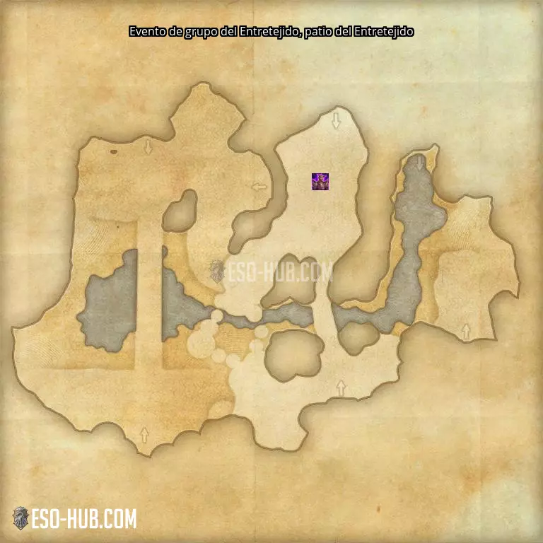 Evento de grupo del Entretejido en patio del Entretejido mapa