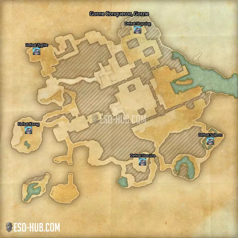 Gorne Conqueror in Gorne map