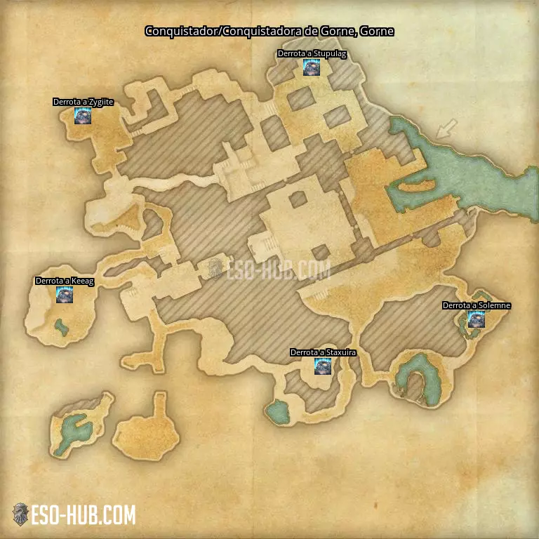 Conquistador/Conquistadora de Gorne en Gorne mapa