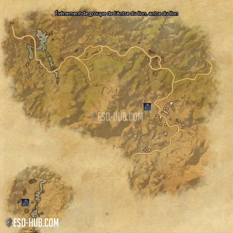 Événement de groupe de l'Antre du lion dans antre du lion carte