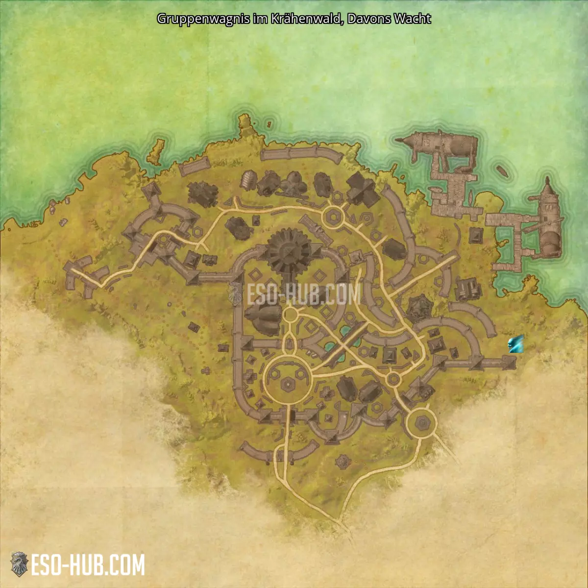 Gruppenwagnis im Krähenwald in Davons Wacht Karte