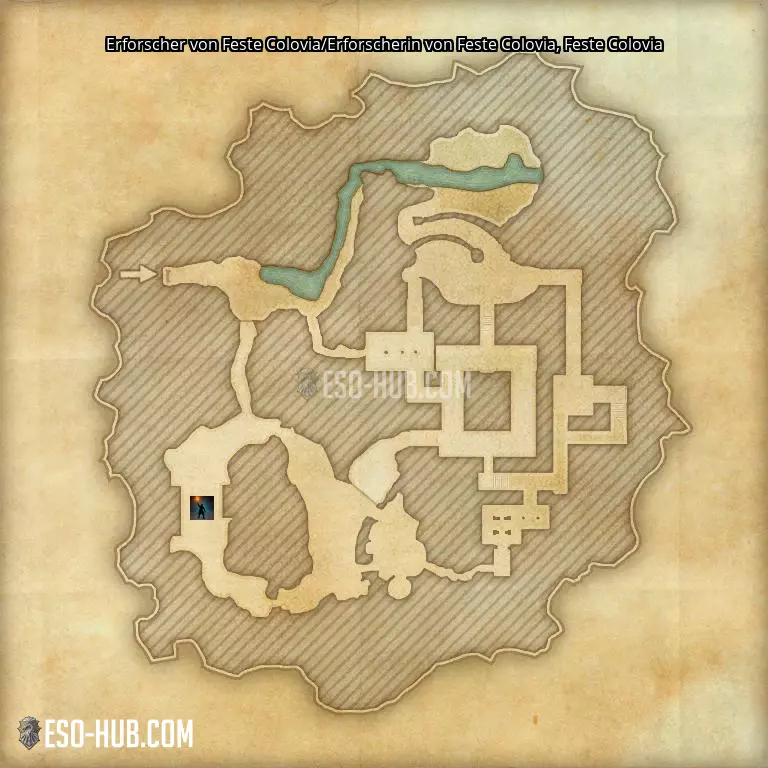 Erforscher von Feste Colovia/Erforscherin von Feste Colovia in Feste Colovia Karte