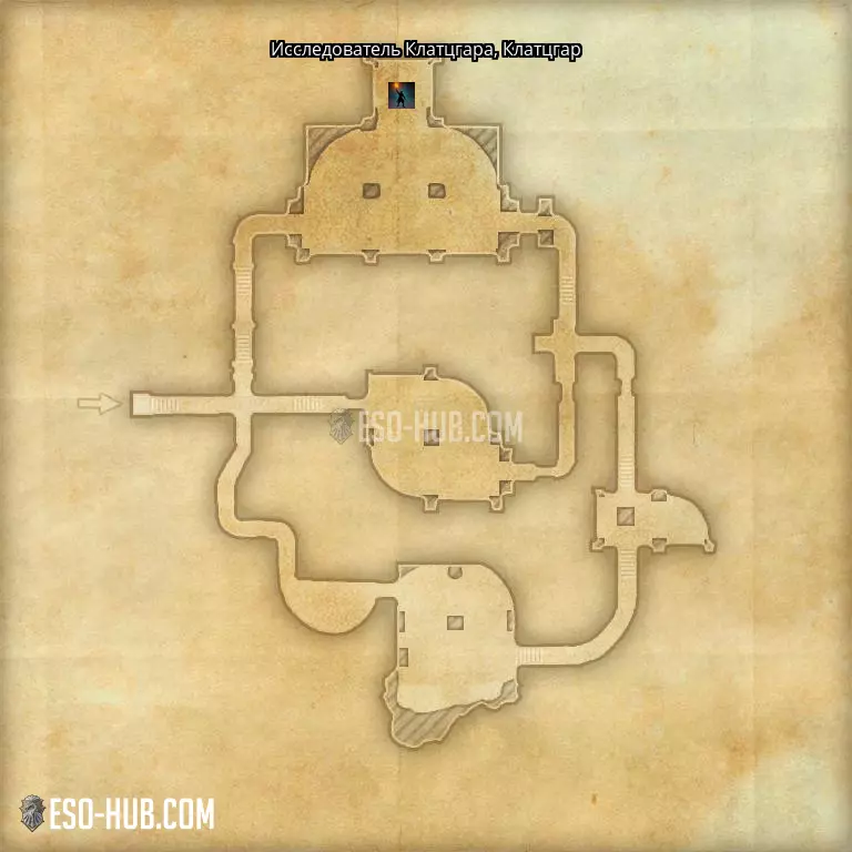 Исследователь Клатцгара в Клатцгар карта