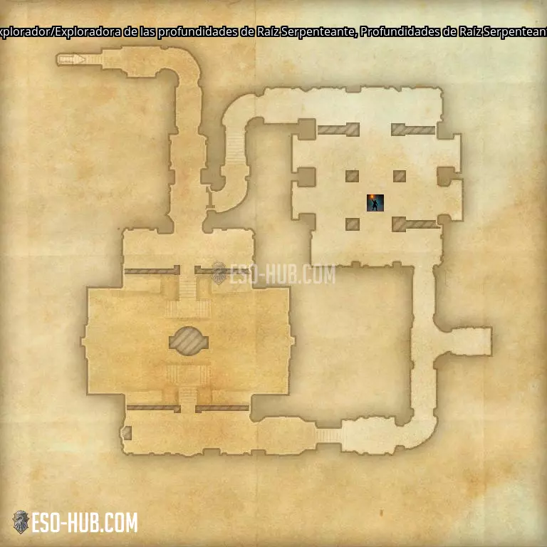 Explorador/Exploradora de las profundidades de Raíz Serpenteante en Profundidades de Raíz Serpenteante mapa