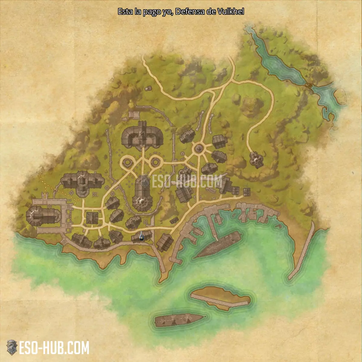 Esta la pago yo en Defensa de Vulkhel mapa
