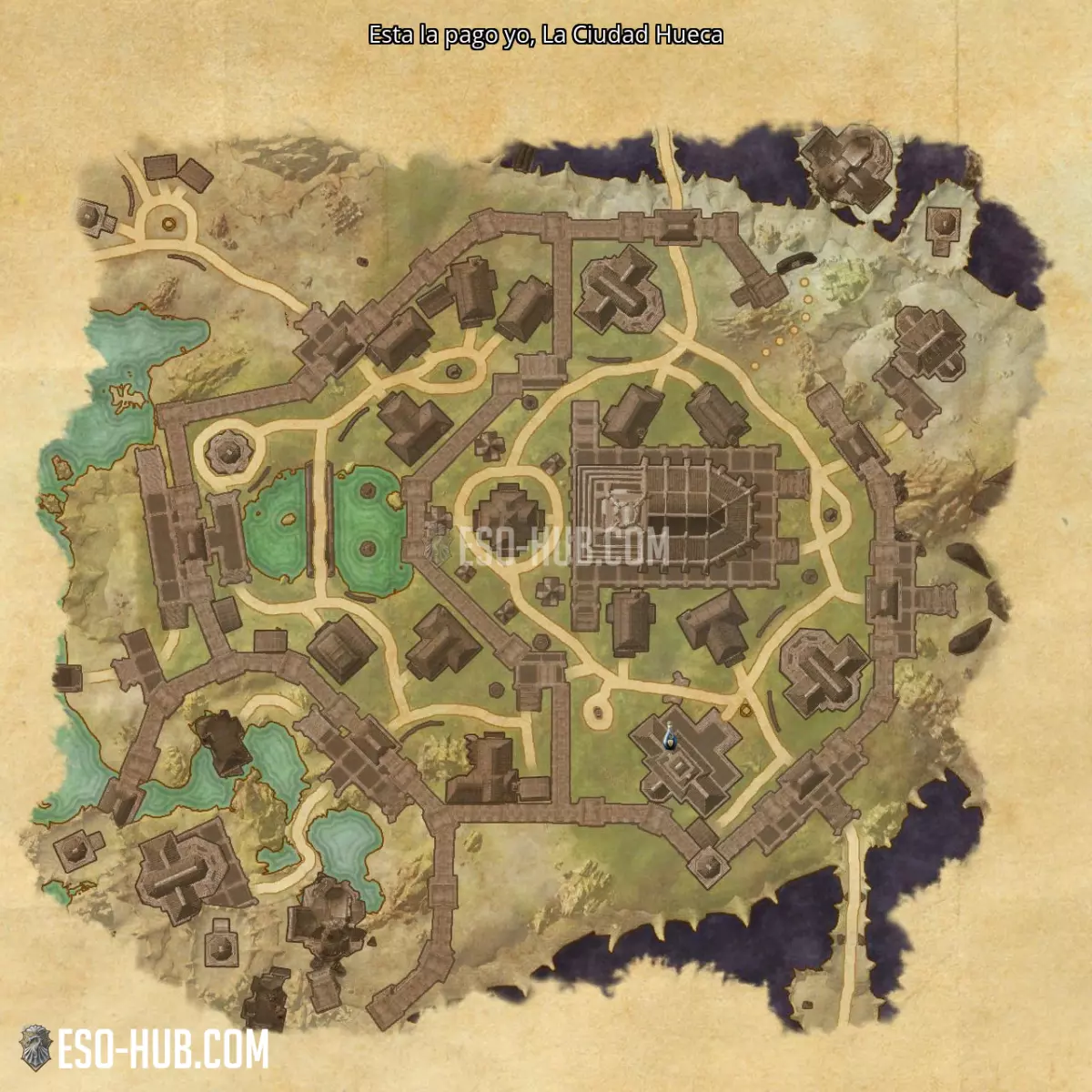 Esta la pago yo en La Ciudad Hueca mapa