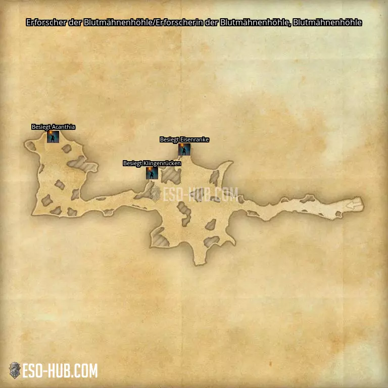 Erforscher der Blutmähnenhöhle/Erforscherin der Blutmähnenhöhle in Blutmähnenhöhle Karte