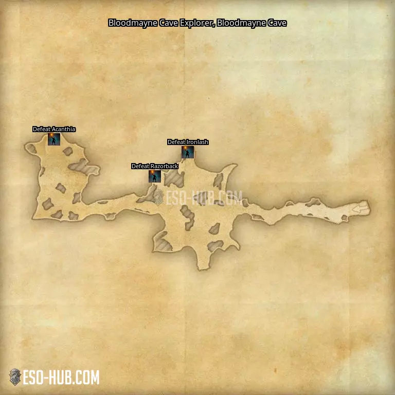 Bloodmayne Cave Explorer in Bloodmayne Cave map