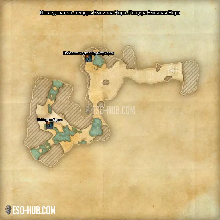 Исследователь пещеры Змеиная Нора в Пещера Змеиная Нора карта