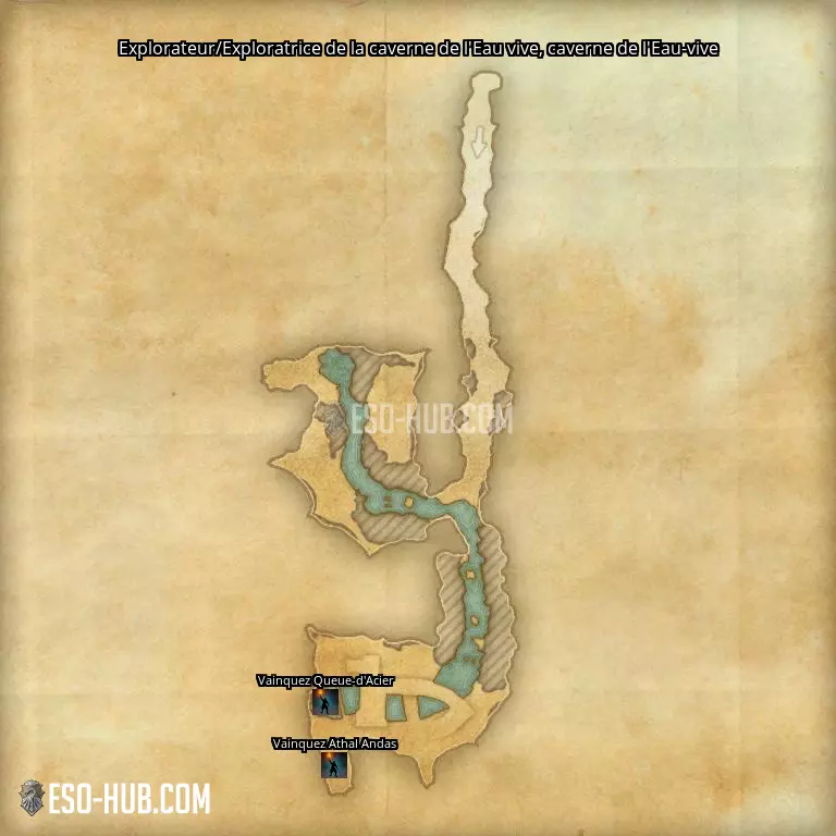 Explorateur/Exploratrice de la caverne de l'Eau vive dans caverne de l'Eau-vive carte