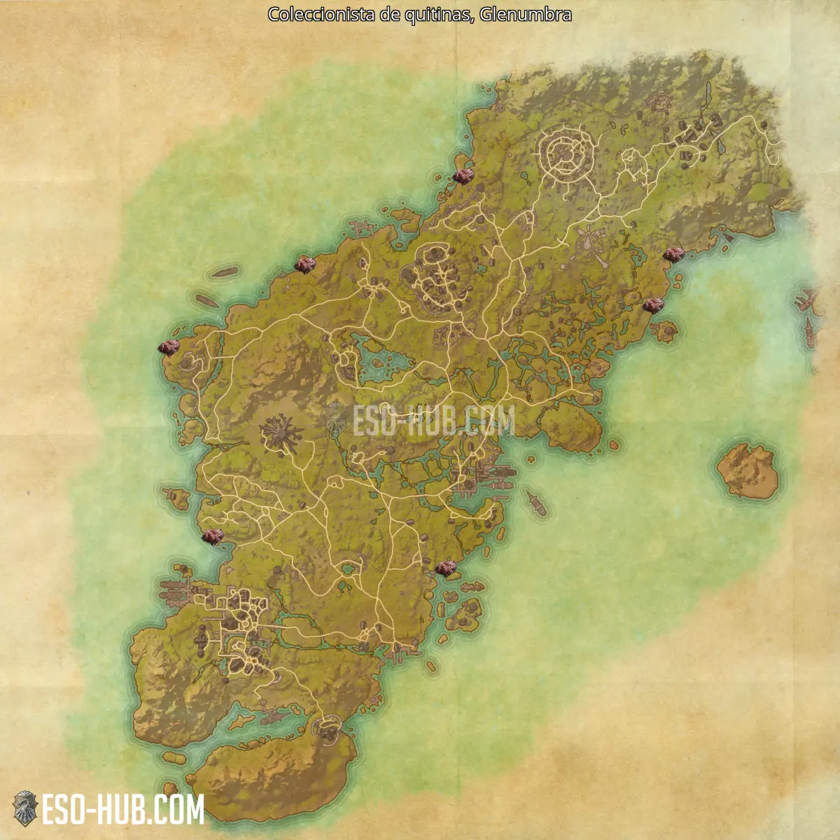 Coleccionista de quitinas en Glenumbra mapa