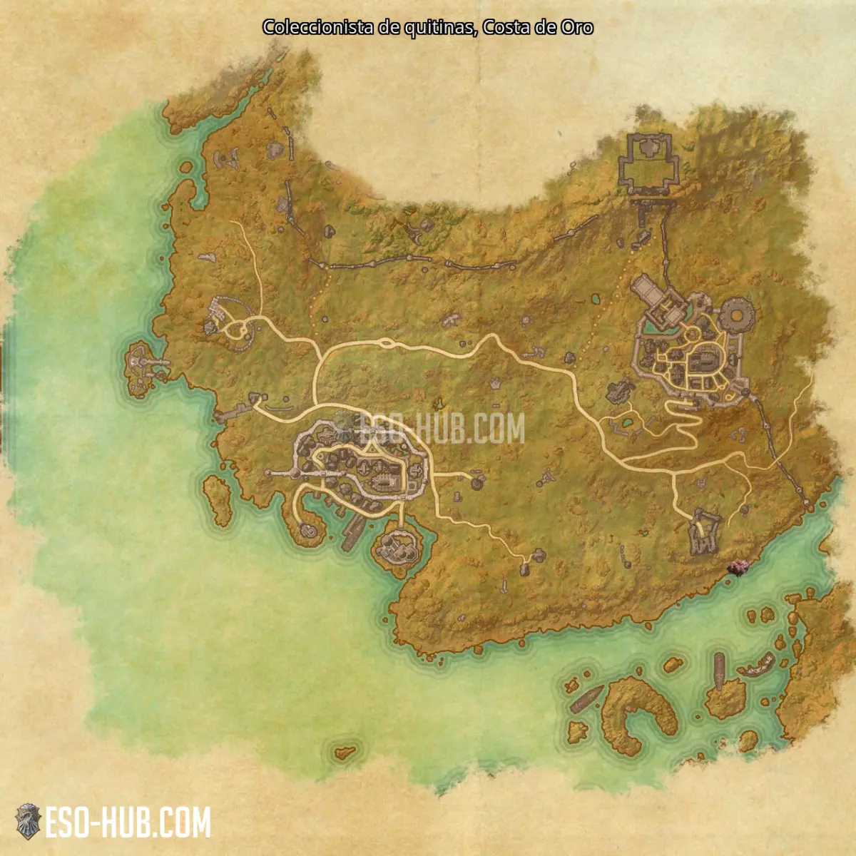 Coleccionista de quitinas en Costa de Oro mapa