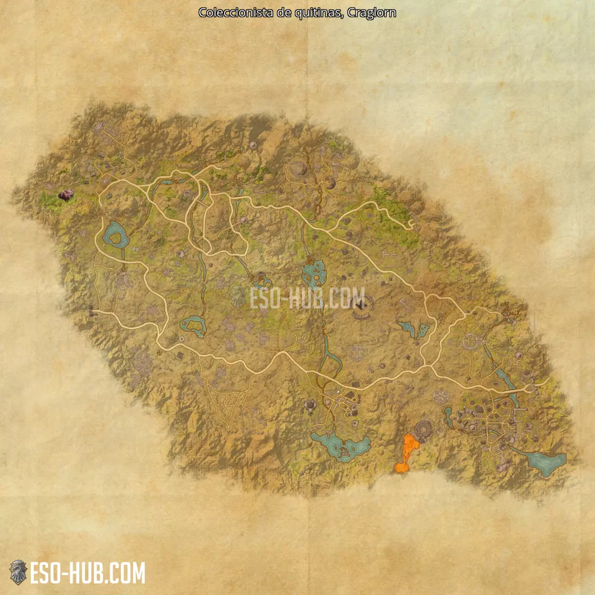 Coleccionista de quitinas en Craglorn mapa