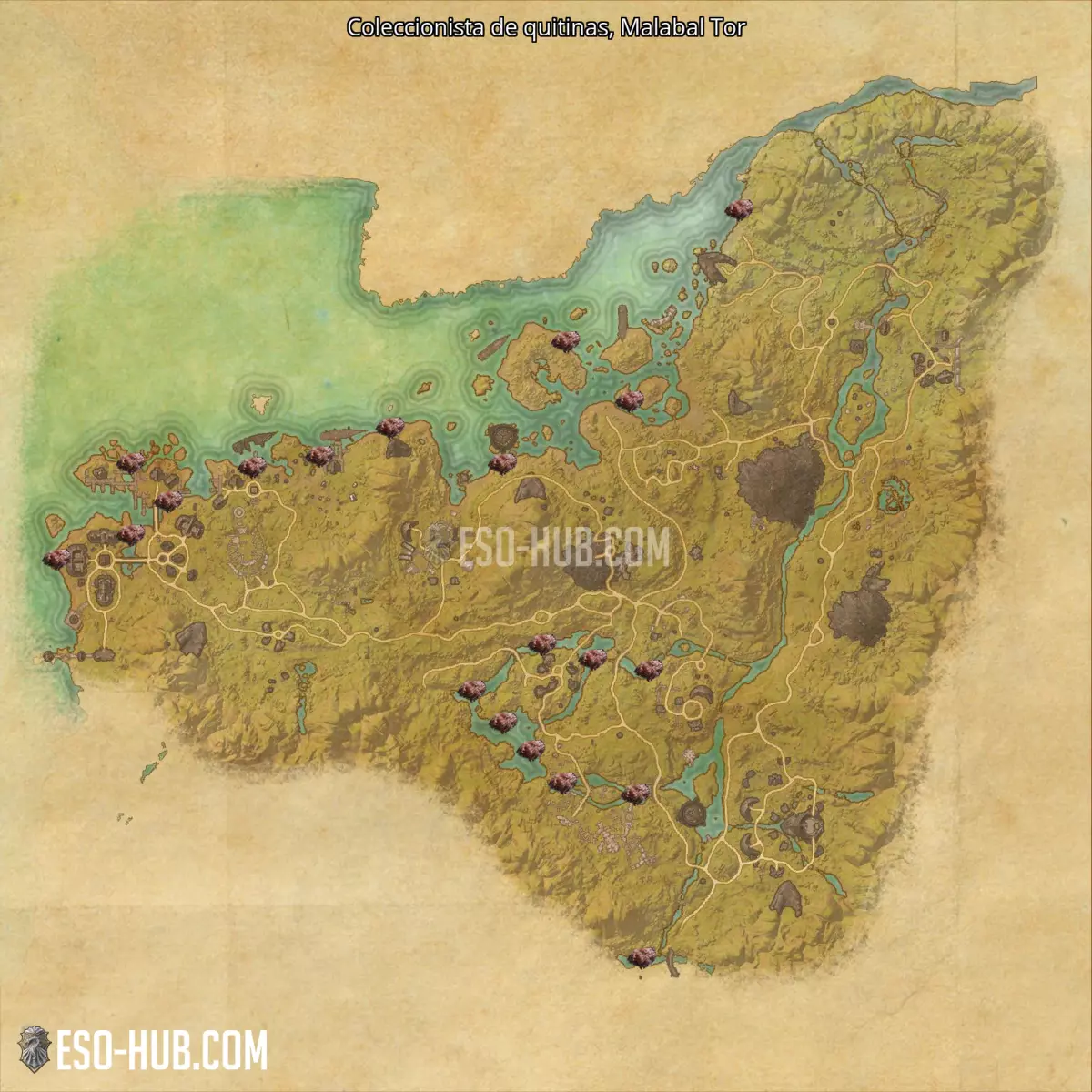 Coleccionista de quitinas en Malabal Tor mapa