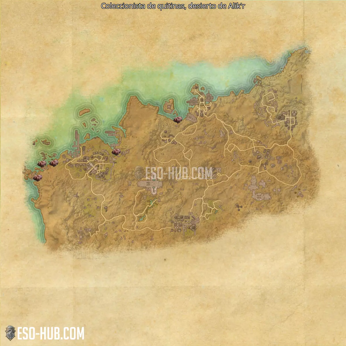 Coleccionista de quitinas en desierto de Alik'r mapa