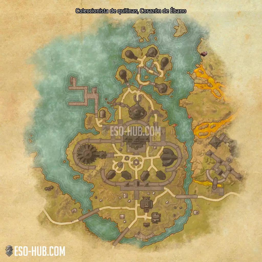 Coleccionista de quitinas en Corazón de Ébano mapa