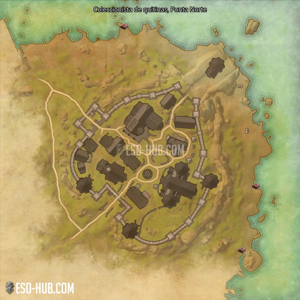 Coleccionista de quitinas en Punta Norte mapa