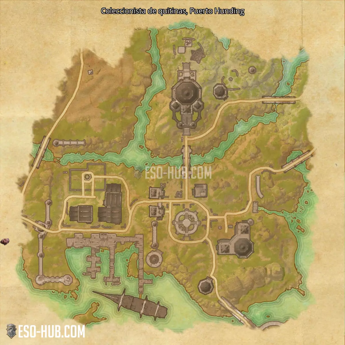 Coleccionista de quitinas en Puerto Hunding mapa