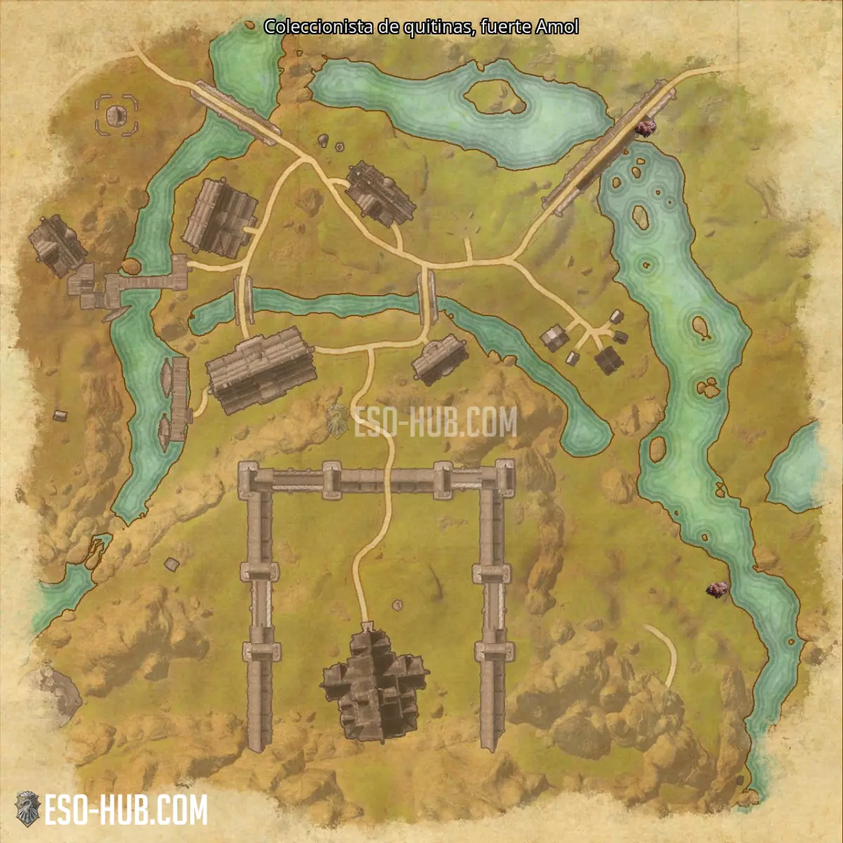 Coleccionista de quitinas en fuerte Amol mapa