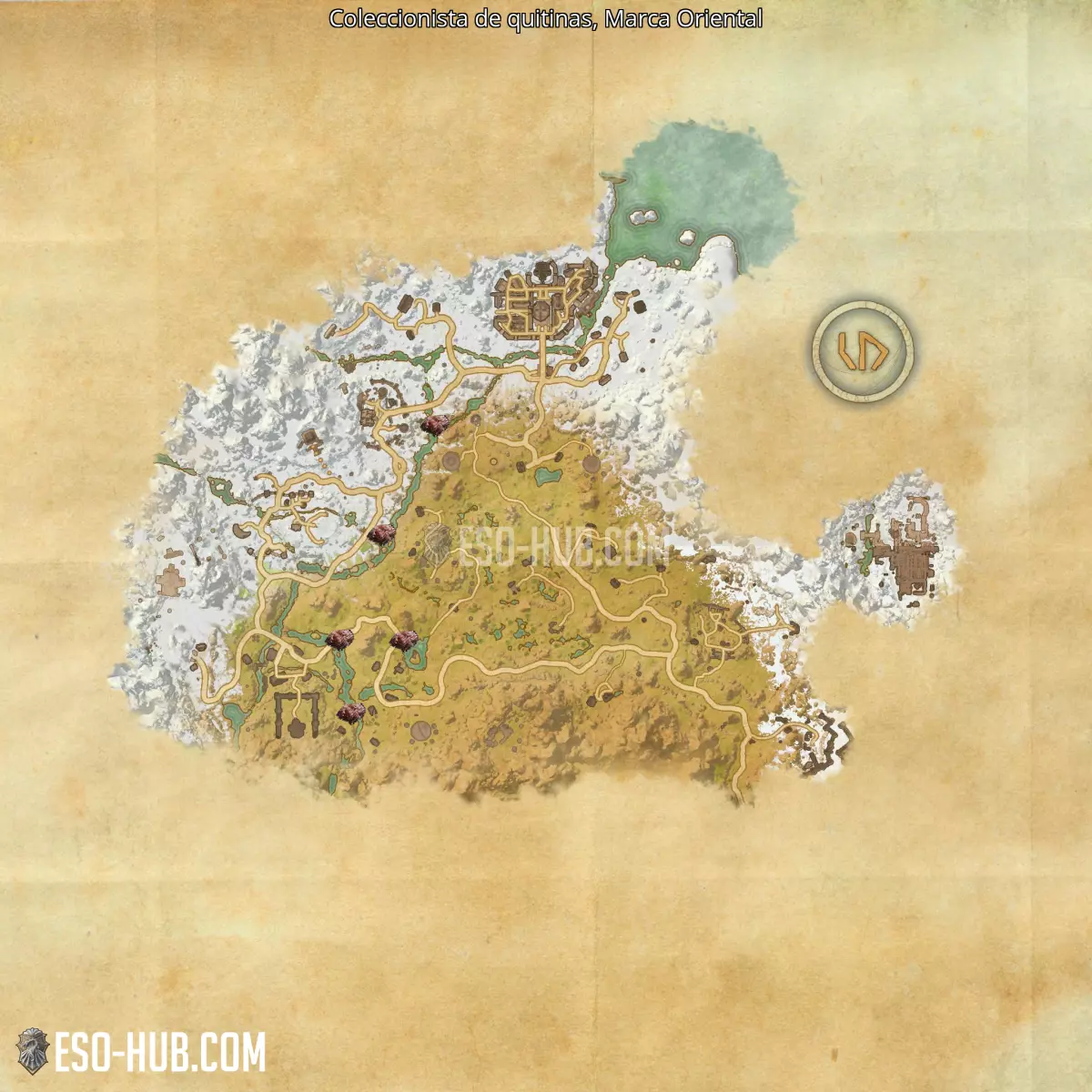 Coleccionista de quitinas en Marca Oriental mapa