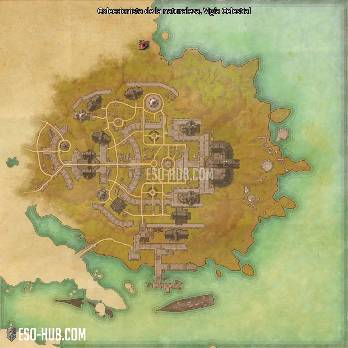 Coleccionista de la naturaleza en Vigía Celestial mapa