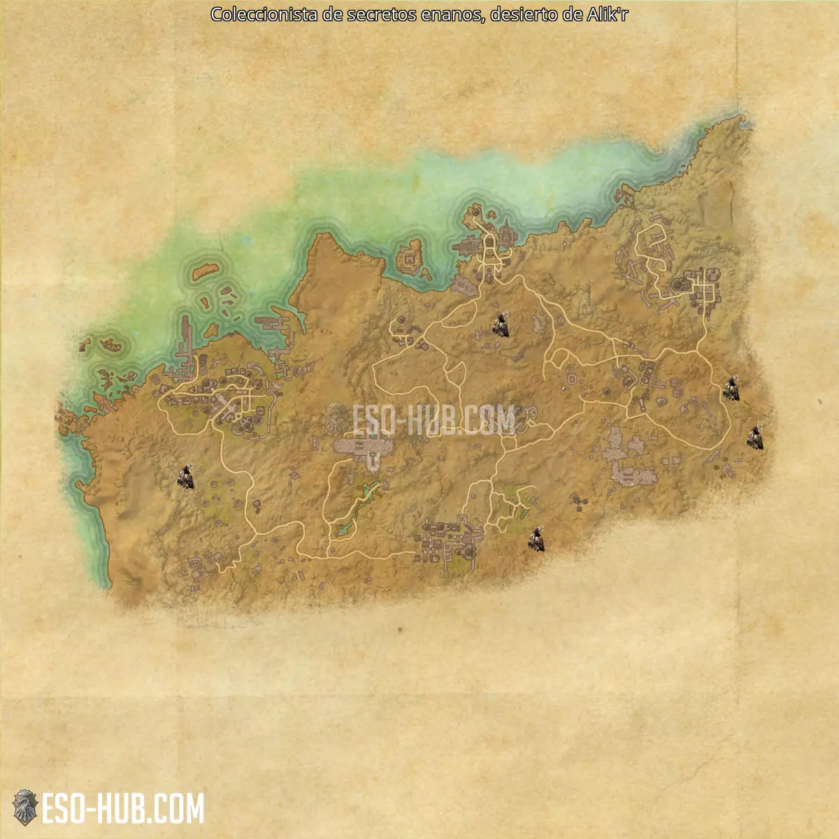 Coleccionista de secretos enanos en desierto de Alik'r mapa