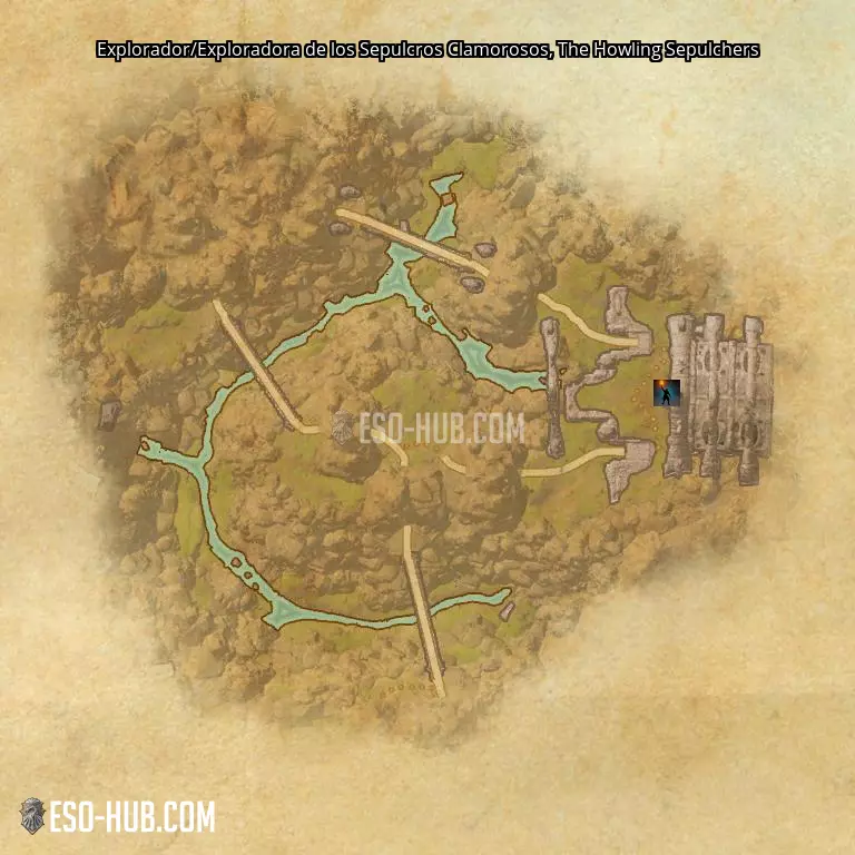 Explorador/Exploradora de los Sepulcros Clamorosos en The Howling Sepulchers mapa