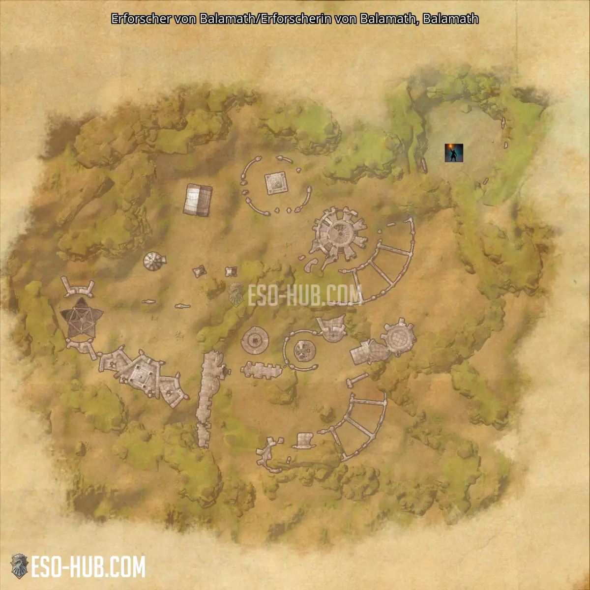 Erforscher von Balamath/Erforscherin von Balamath in Balamath Karte