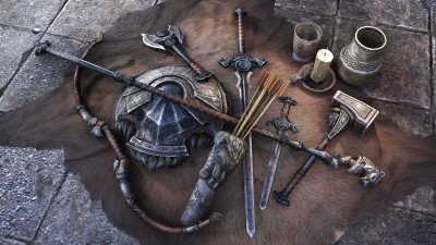 Waffen im gekerbten Nordstil icon