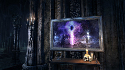 The Mage's Staff Painting, Gold