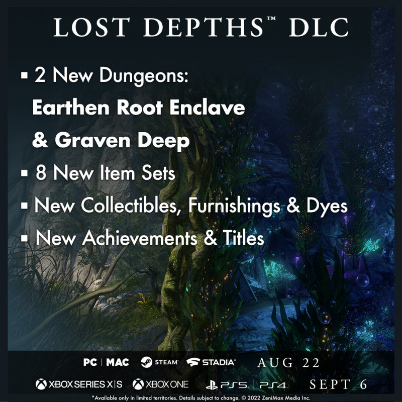 Lost depth DLC base game features ESO
