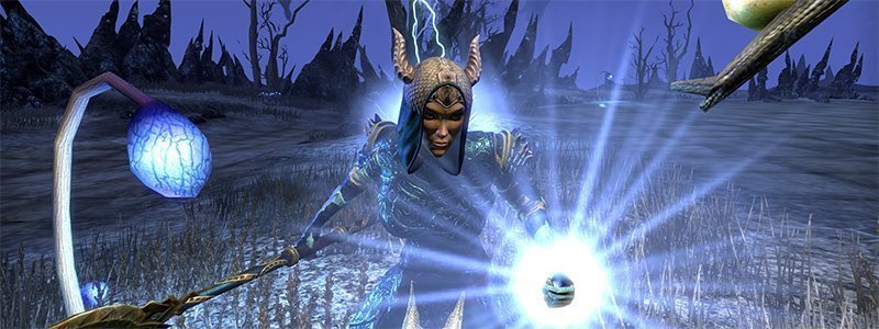Sorcerer casting an ability in ESO
