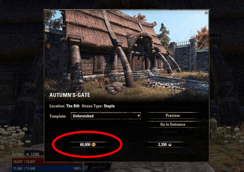 Buying an ESO house with hold