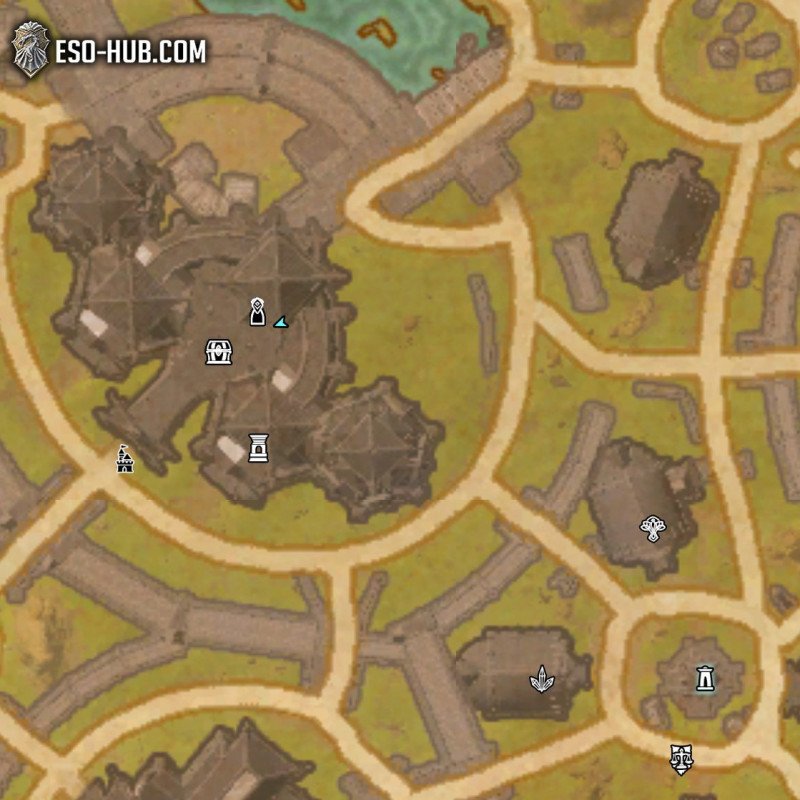 Detailed zone map for A Cutpurse Above Achievement guide for ESO