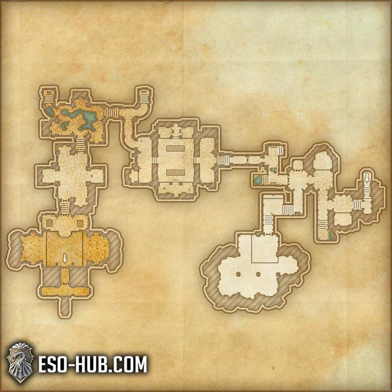 Red Petal Bastion Dungeon Map 2 ESO