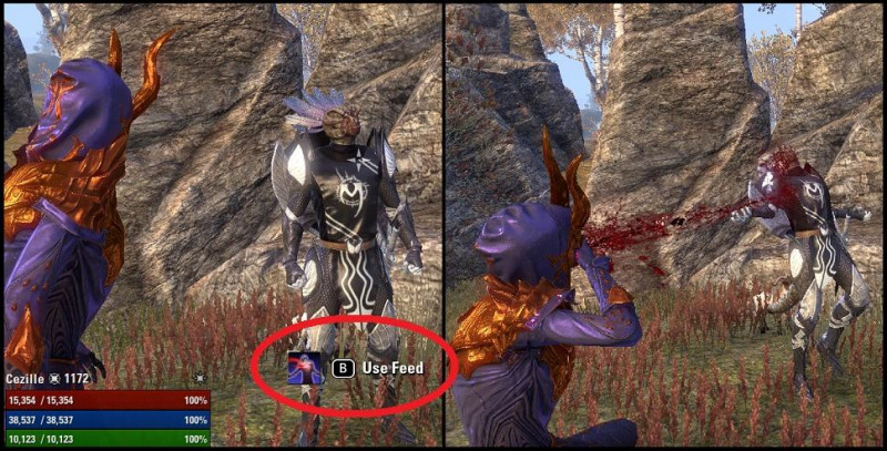 Vampire infecting another player in ESO