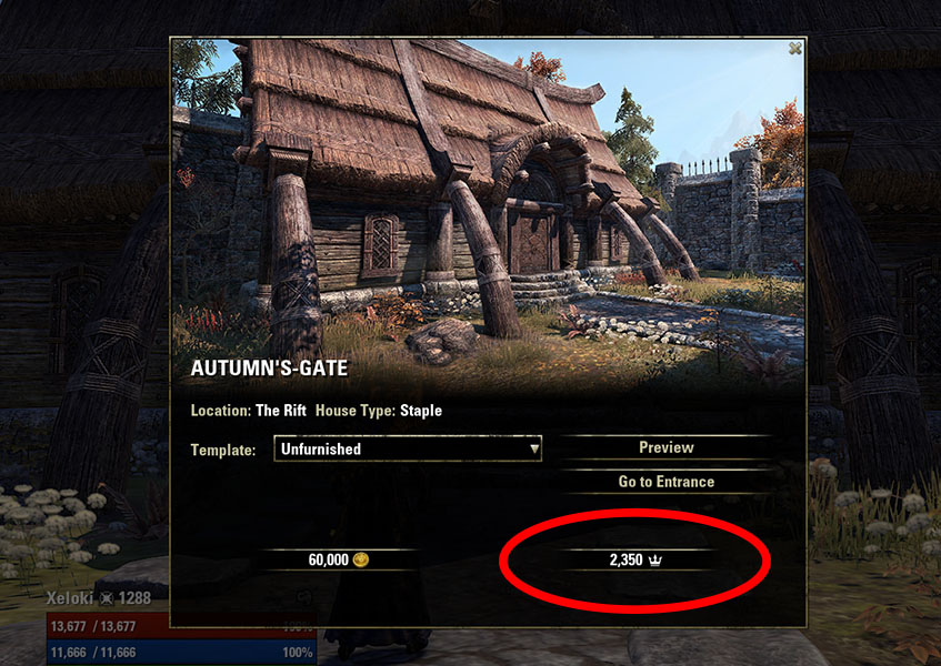 Buy House with Crowns, Housing Guide ESO
