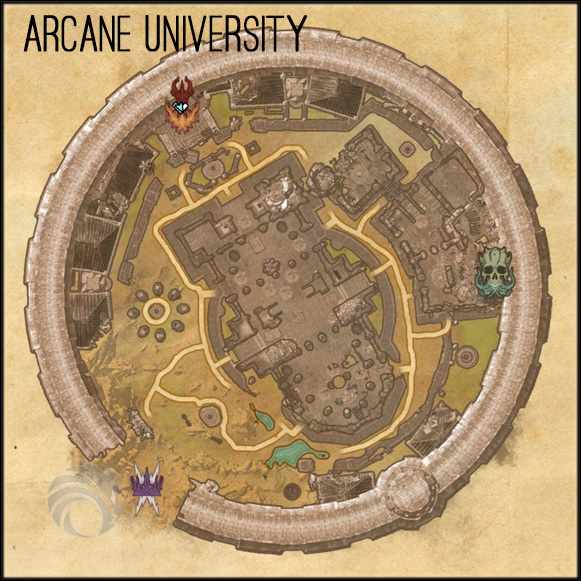 Arcane University Battleground map in ESO