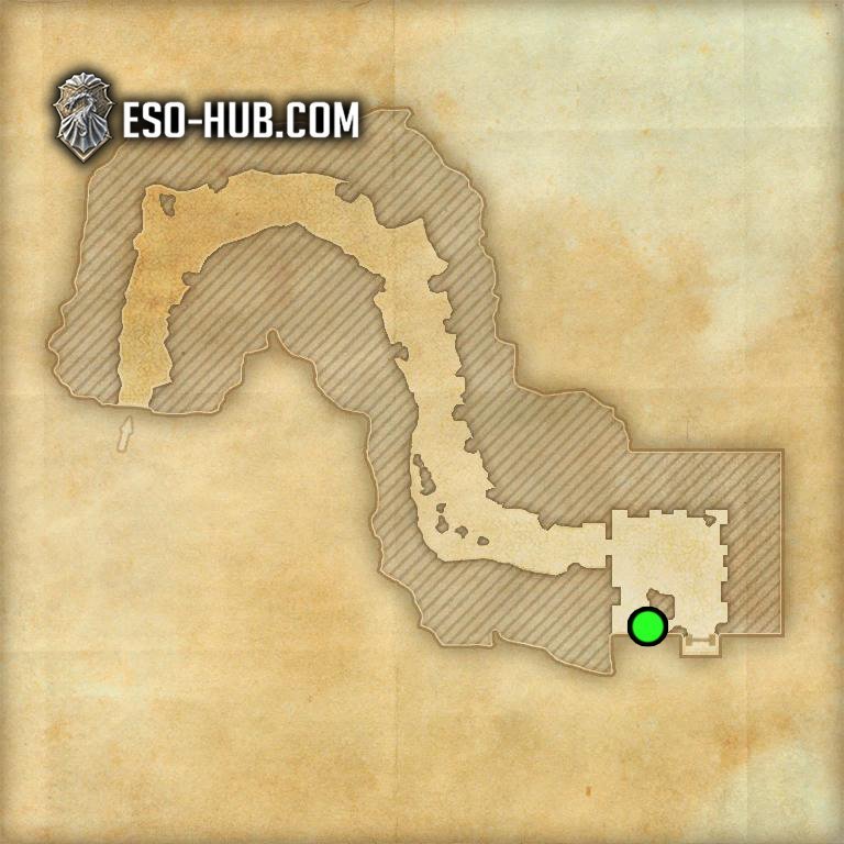 Echoing Hollow Ruins map for Chronic Chronologer Achievement guide for ESO