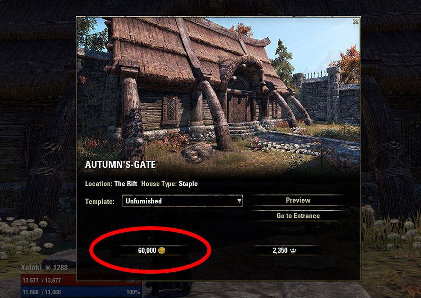 Housing Guide Buy House with Gold ESO