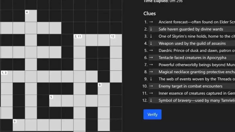 Test Your ESO Knowledge with the New Crossword Puzzle! Image