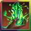 Toucher destructeur, vert verdoyant Icon icon