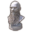 Furniture icon for zusammengenommener Kriegsbart mit Ringen