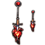 Серьги Пронзенное сердце Icon icon