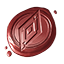 Red Diamond Seal Icon icon