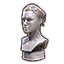 Chignon noir bouclé Icon icon