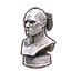 Shaved Warrior Ponytail Icon icon