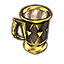 Hochelfische Tasse, vergoldet icon
