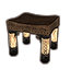 Waldelfischer Hocker, Leder Icon