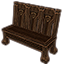 Бретонская скамья со спинкой (шнуровой орнамент) icon